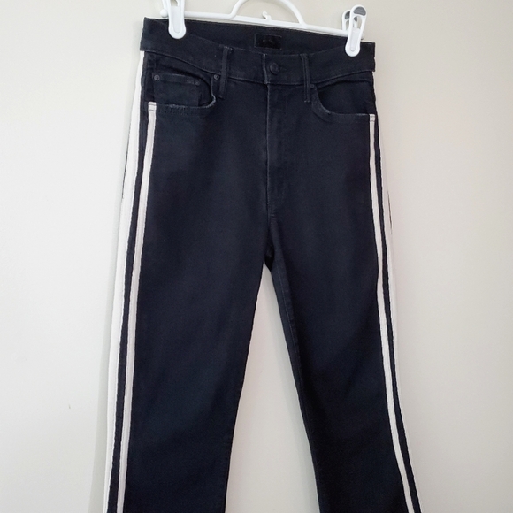 MOTHER Denim The Insider Crop Step Fray Guilty Racer - Picture 7 of 16